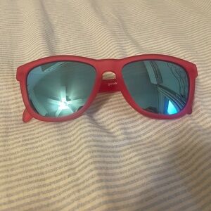 Gooder Pink/Blue Running Sunglasses Flamingos on a Booze Cruise